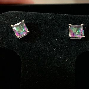 New! Mystic Rainbow Topaz Earrings